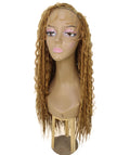 Hailey Golden Blonde Braids Lace Wig