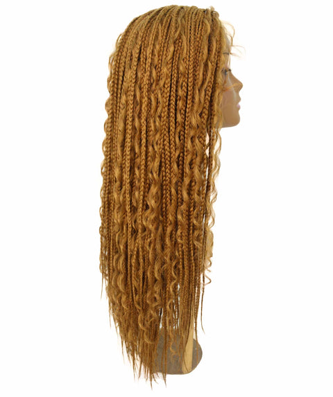 Hailey Golden Blonde Braids Lace Wig