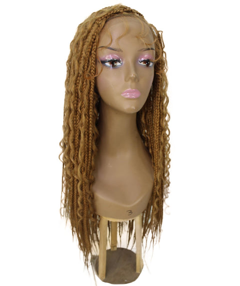 Hailey Golden Blonde Braids Lace Wig