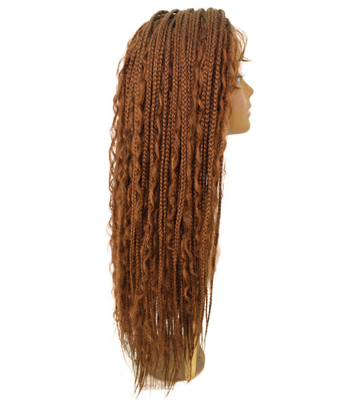 Hailey Copper Blonde Braids Lace Wig