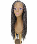 Hailey Charcoal Grey Braids Lace Wig