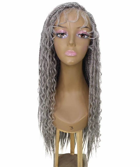 Hailey Grey Braids Lace Wig