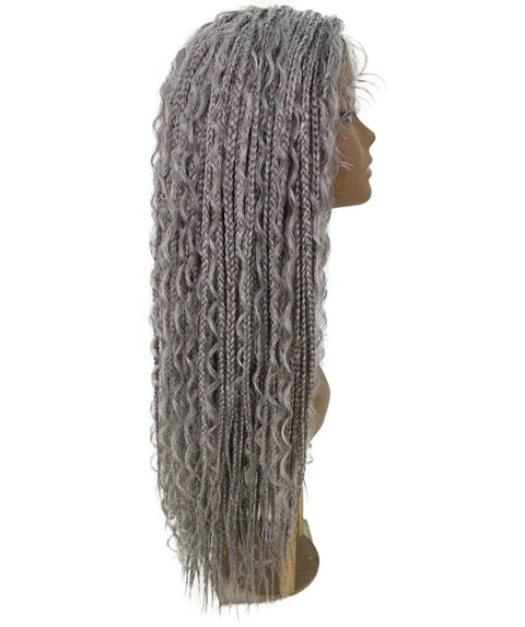 Hailey Grey Braids Lace Wig