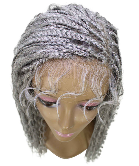 Hailey Grey Braids Lace Wig