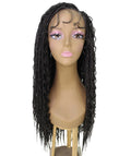 Hailey Salt and Ppepper Grey Braids Lace Wig