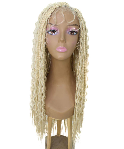Hailey Light Blonde Braids Lace Wig