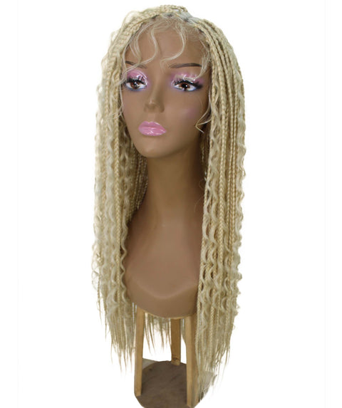 Hailey Light Blonde Braids Lace Wig