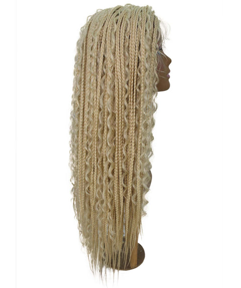Hailey Light Blonde Braids Lace Wig