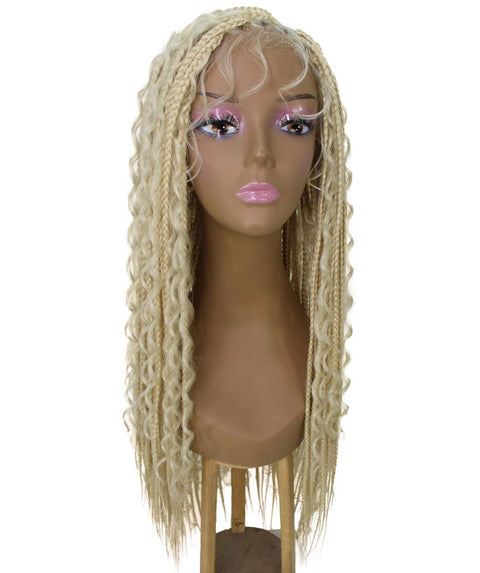 Hailey Light Blonde Braids Lace Wig