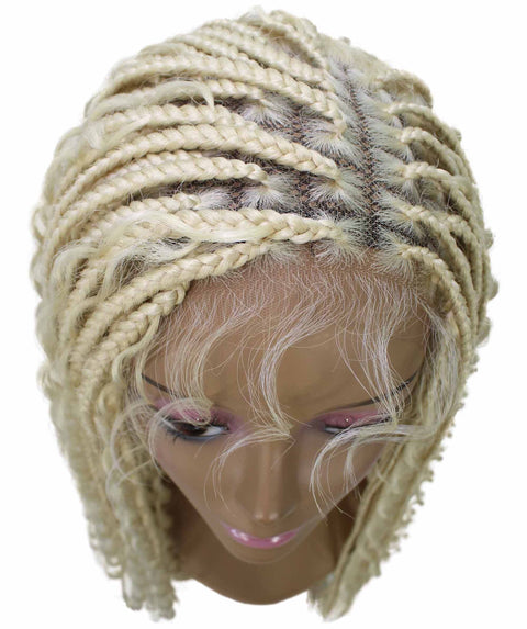 Hailey Light Blonde Braids Lace Wig
