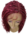 Hailey Burgundy Braids Lace Wig