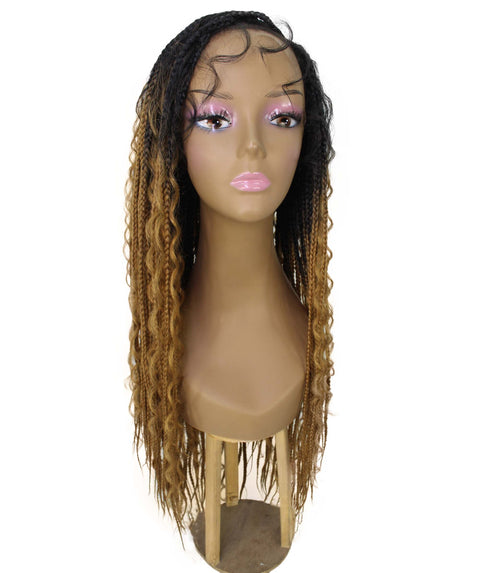 Hailey Honey Blonde Ombre Braids Lace Wig