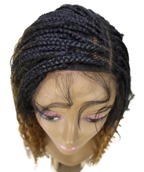 Hailey Honey Blonde Ombre Braids Lace Wig