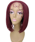 Jayla Burgundy Box Braids Lace Wig