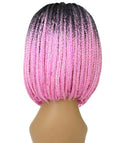 Jayla Dark Pink Ombre Box Braids Lace Wig