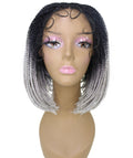 Jayla Grey Ombre Box Braids Lace Wig