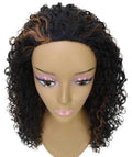 Makayla Medium Brown Curls Half Cap Wig