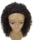 Makayla Dark Brown Blend Curls Half Cap Wig