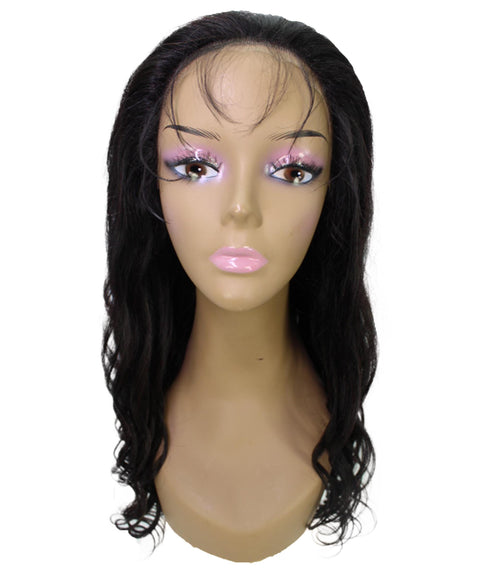 Mandisa Natural Black Layered Lace Wig