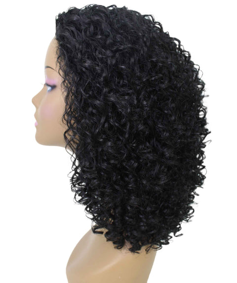 Tatiana Black Curls Half Wig