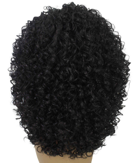 Tatiana Natural Black Curls Half Wig