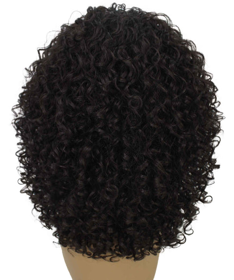 Tatiana Dark Brown Curls Half Wig