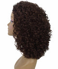 Tatiana Medium Brown Curls Half Wig
