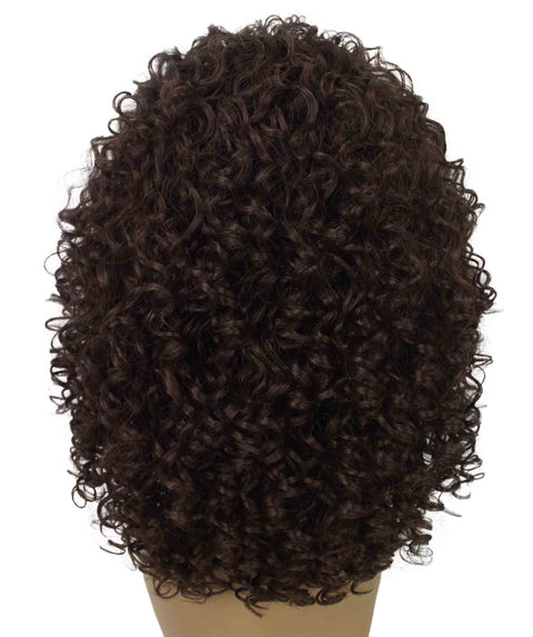 Tatiana Medium Brown Curls Half Wig