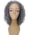 Tatiana Ash Gray Curls Half Wig