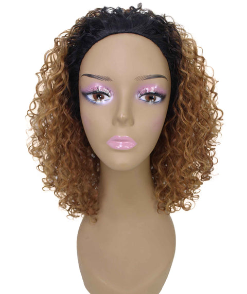 Tatiana Honey Alburn Curls Half Wig