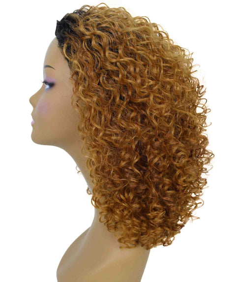 Tatiana Honey Alburn Curls Half Wig