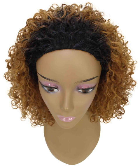 Tatiana Honey Alburn Curls Half Wig
