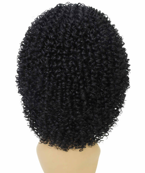 Alexandra Black Curly Layered Half Wig