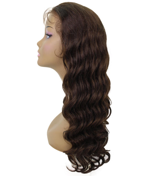 Mandisa Dark Brown Layered Lace Wig