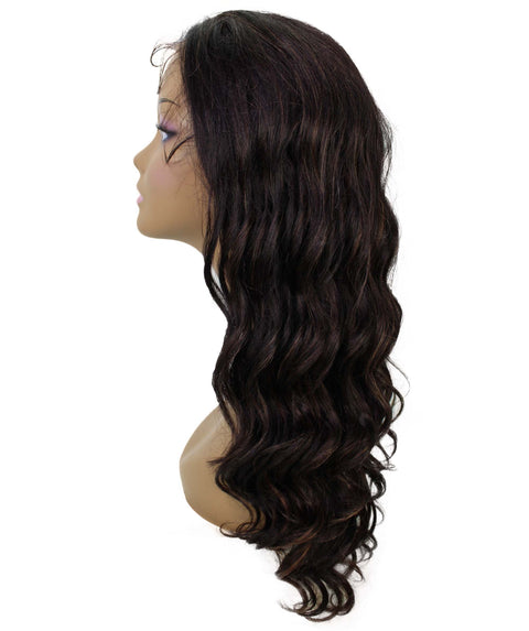 Mandisa Black with Caramel Layered Lace Wig