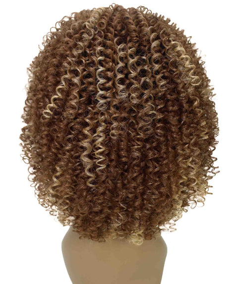 Alexandra Black Blend Curly Layered Half Wig