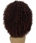 Alexandra Medium Brown to Black Blend Curly Layered Half Wig