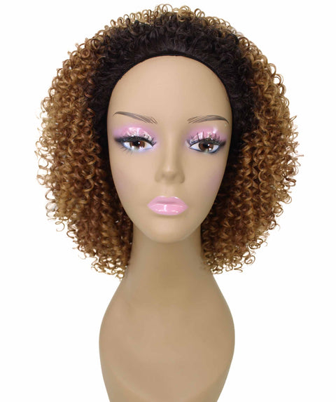 Alexandra Honey Alburn Curly Layered Half Wig