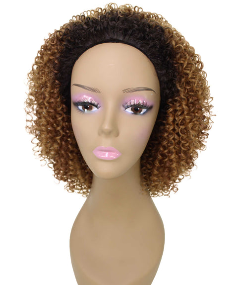 Alexandra Honey Alburn Curly Layered Half Wig