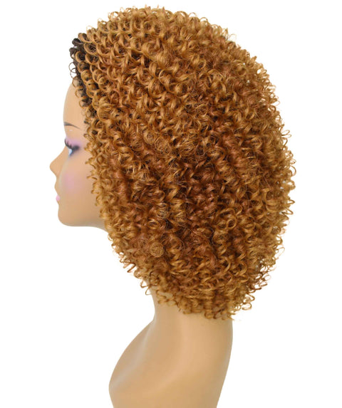 Alexandra Honey Alburn Curly Layered Half Wig