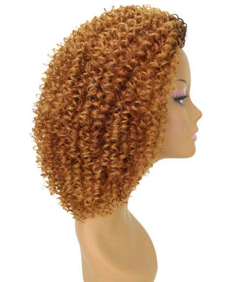 Alexandra Honey Alburn Curly Layered Half Wig