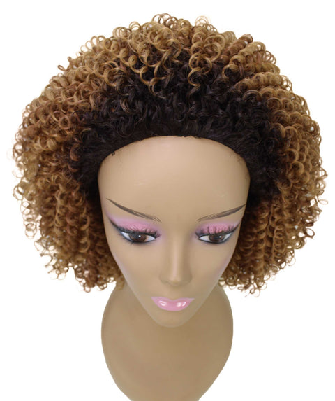 Alexandra Honey Alburn Curly Layered Half Wig