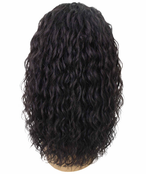 Sakina Natural Black Curly Lace Wig