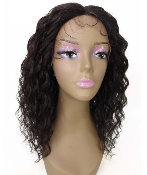 Sakina Dark Brown Curly Lace Wig