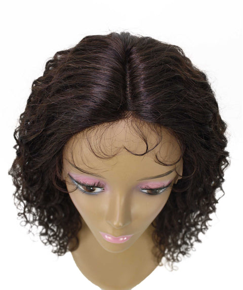 Sakina Dark Brown Curly Lace Wig