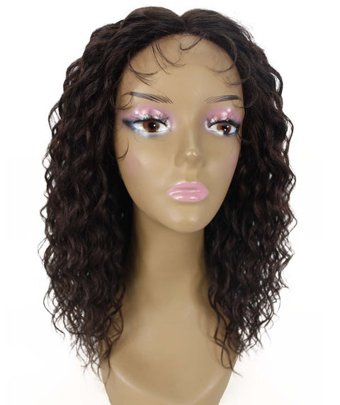 Sakina Natural Brown Curly Lace Wig