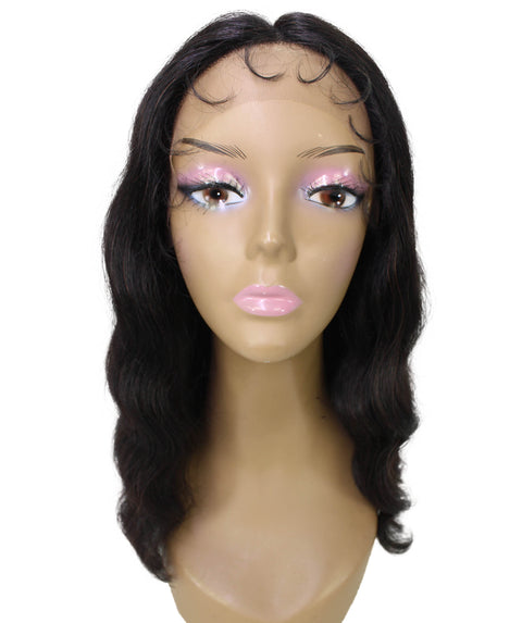 Nakisa Natural Black Hollywood style Wavy HD Lace Wig
