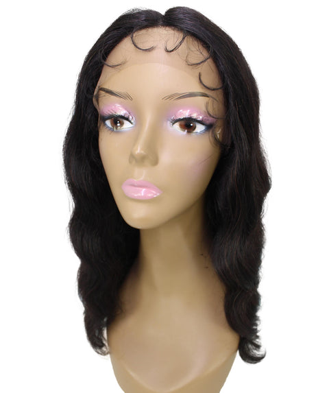 Nakisa Natural Black Hollywood style Wavy HD Lace Wig