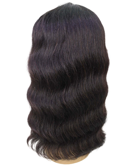 Nakisa Natural Black Hollywood style Wavy HD Lace Wig