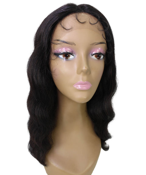 Nakisa Natural Black Hollywood style Wavy HD Lace Wig